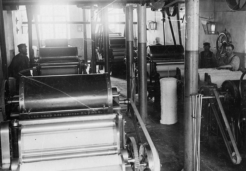 Bomullsspinneriet Fällmaskin omkr 1900 beskuren